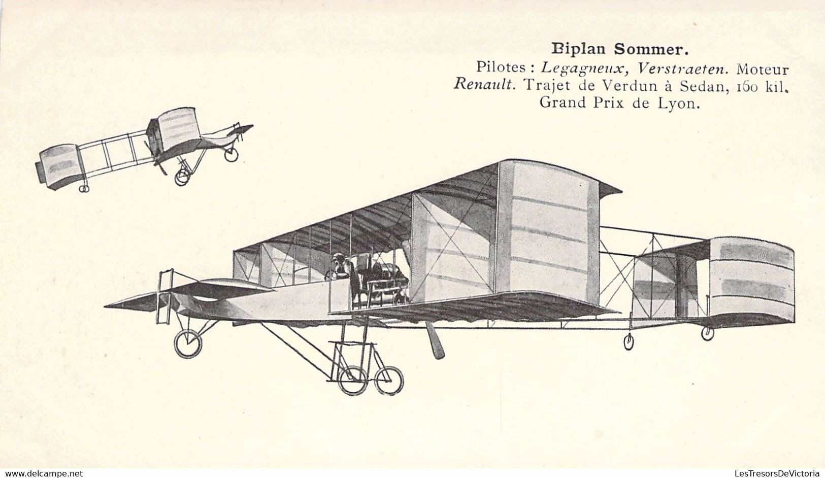 TRANSPORT - AVION - BIPLAN Sommer - Carte Postale Ancienne - ....-1914: Voorlopers