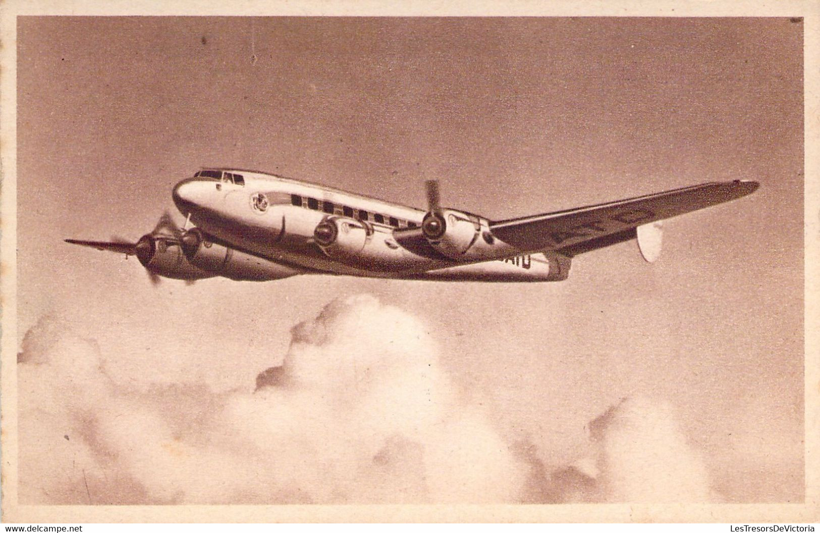 TRANSPORT - AVION - LANGUEDOC 161 En Service Sur Les Lignes Air France - Carte Postale Ancienne - 1946-....: Era Moderna