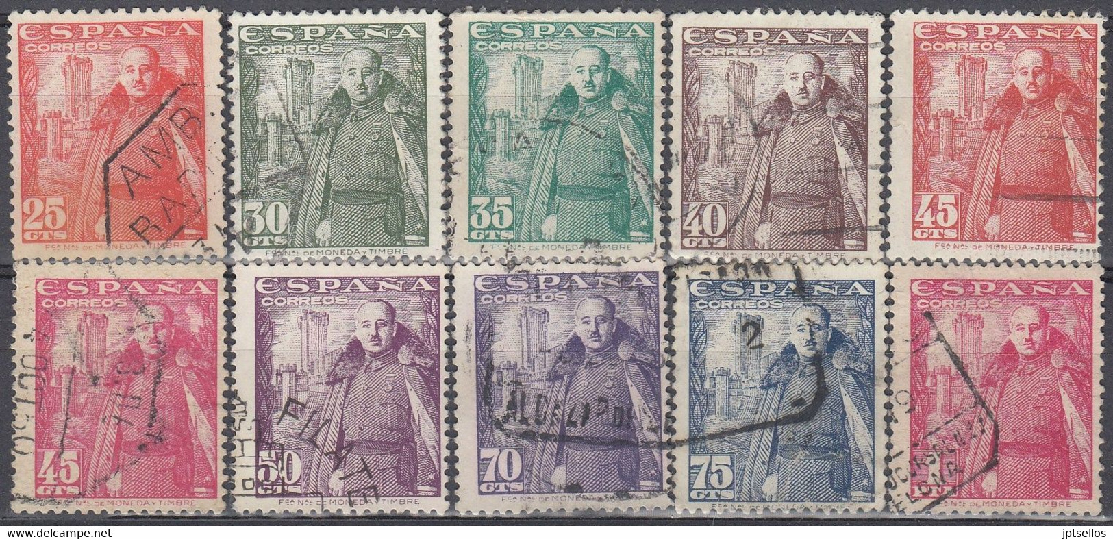 ESPAÑA 1948-1954 Nº1024/1032 USADO REF.04 - Used Stamps