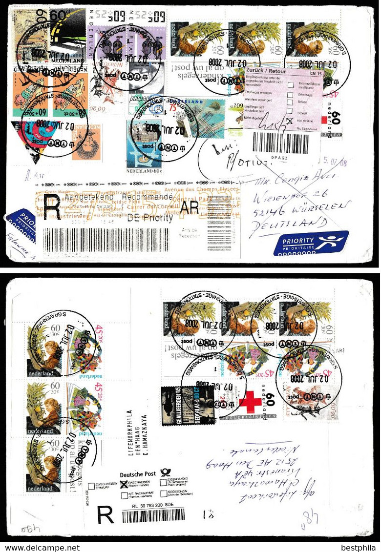 Netherlands - Postal History & Philatelic Cover With Registered Letter - 499 - Autres & Non Classés