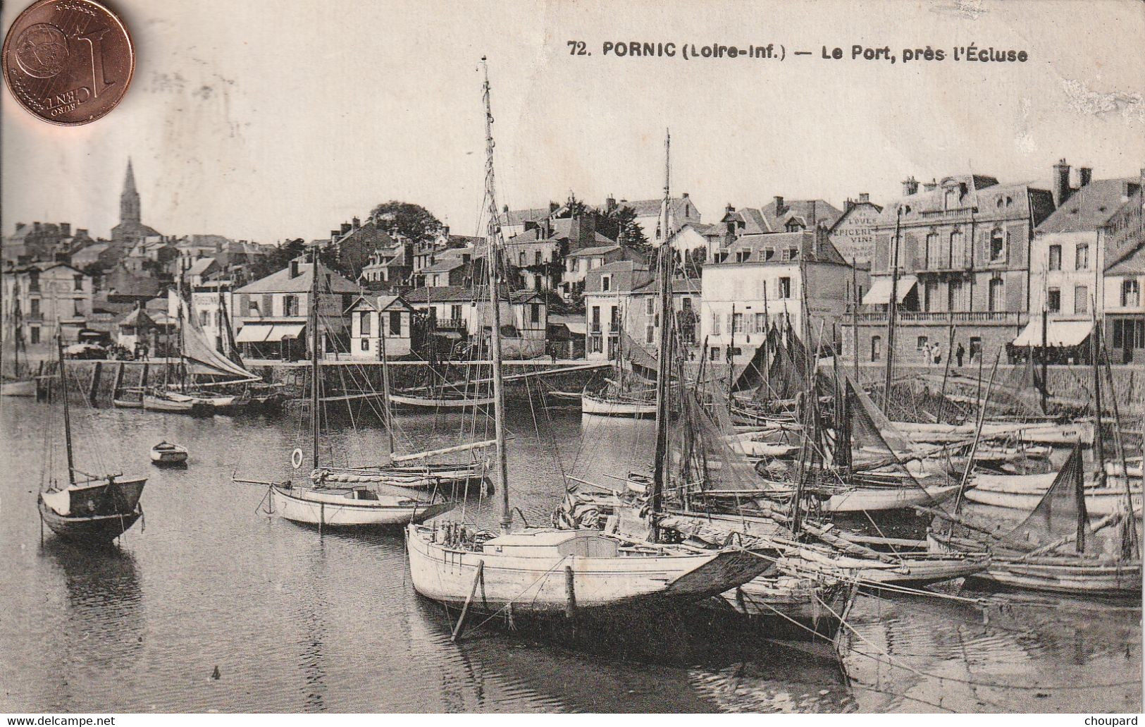 44 - Carte Postale Ancienne   De  PORNIC   Le Port  Près De L'Ecluse - Pornic