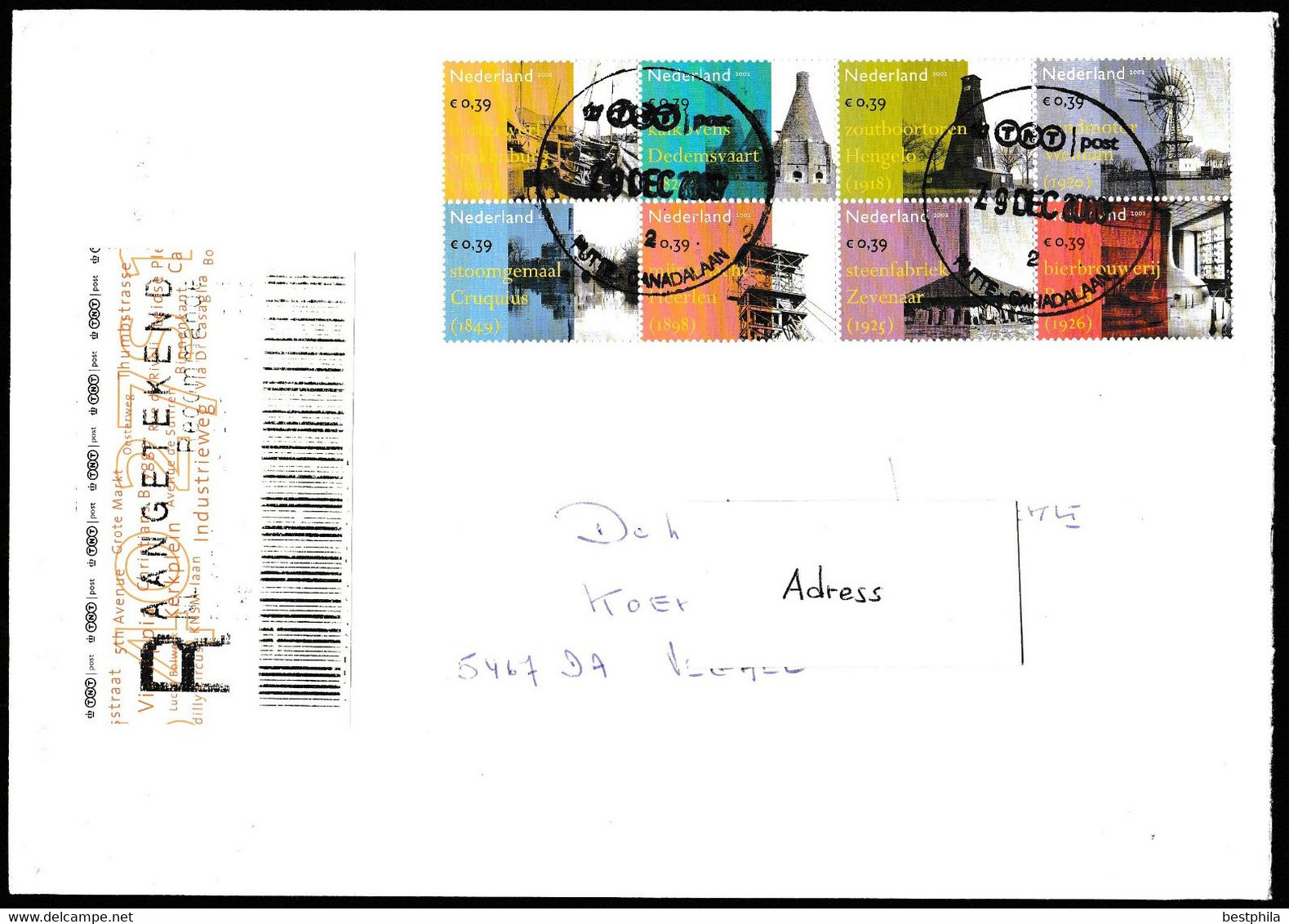 Netherlands - Postal History & Philatelic Cover With Registered Letter - 490 - Autres & Non Classés