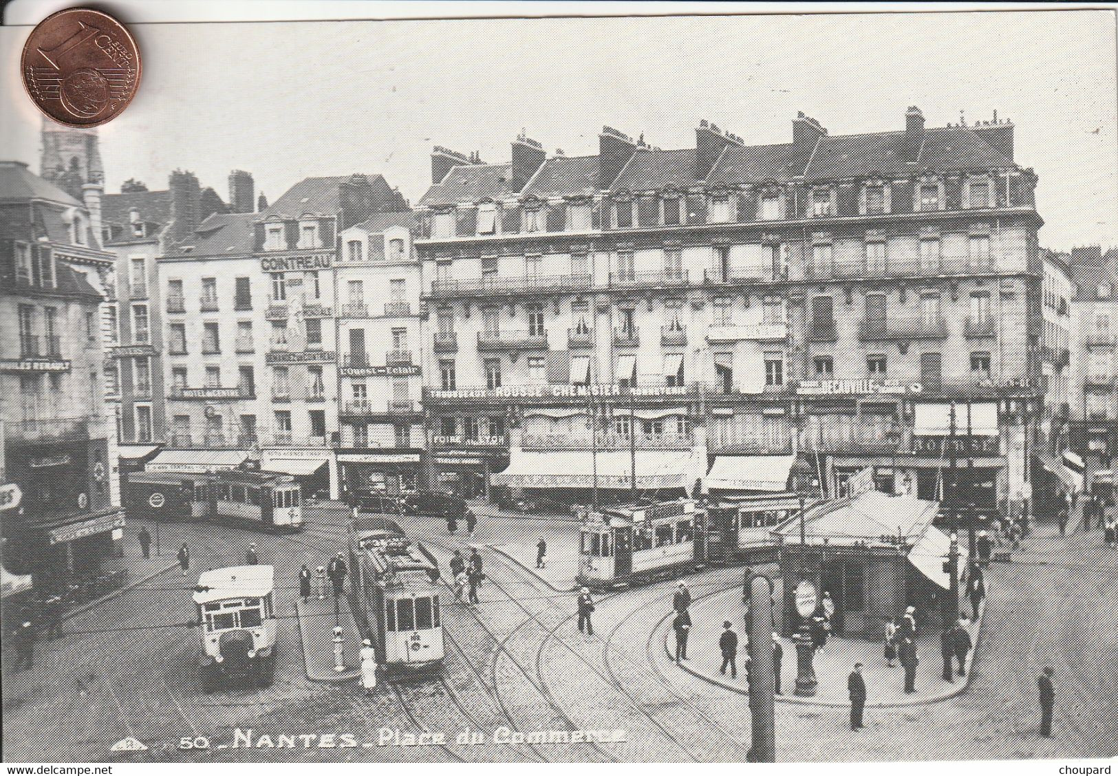 44 - Carte Postale De NANTES  Place Du Commerce   Editée Par Ouest France - Nantes