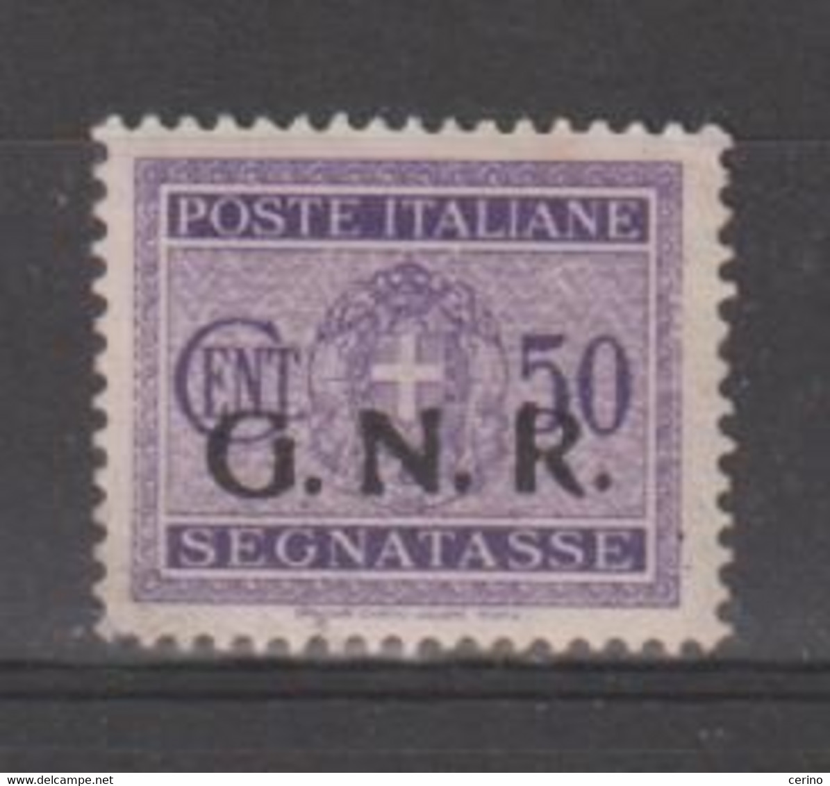 R.S.I.:  1944  TASSE  G.N.R. -  50 C. VIOLETTO  N. -  SASS. 53 - Taxe