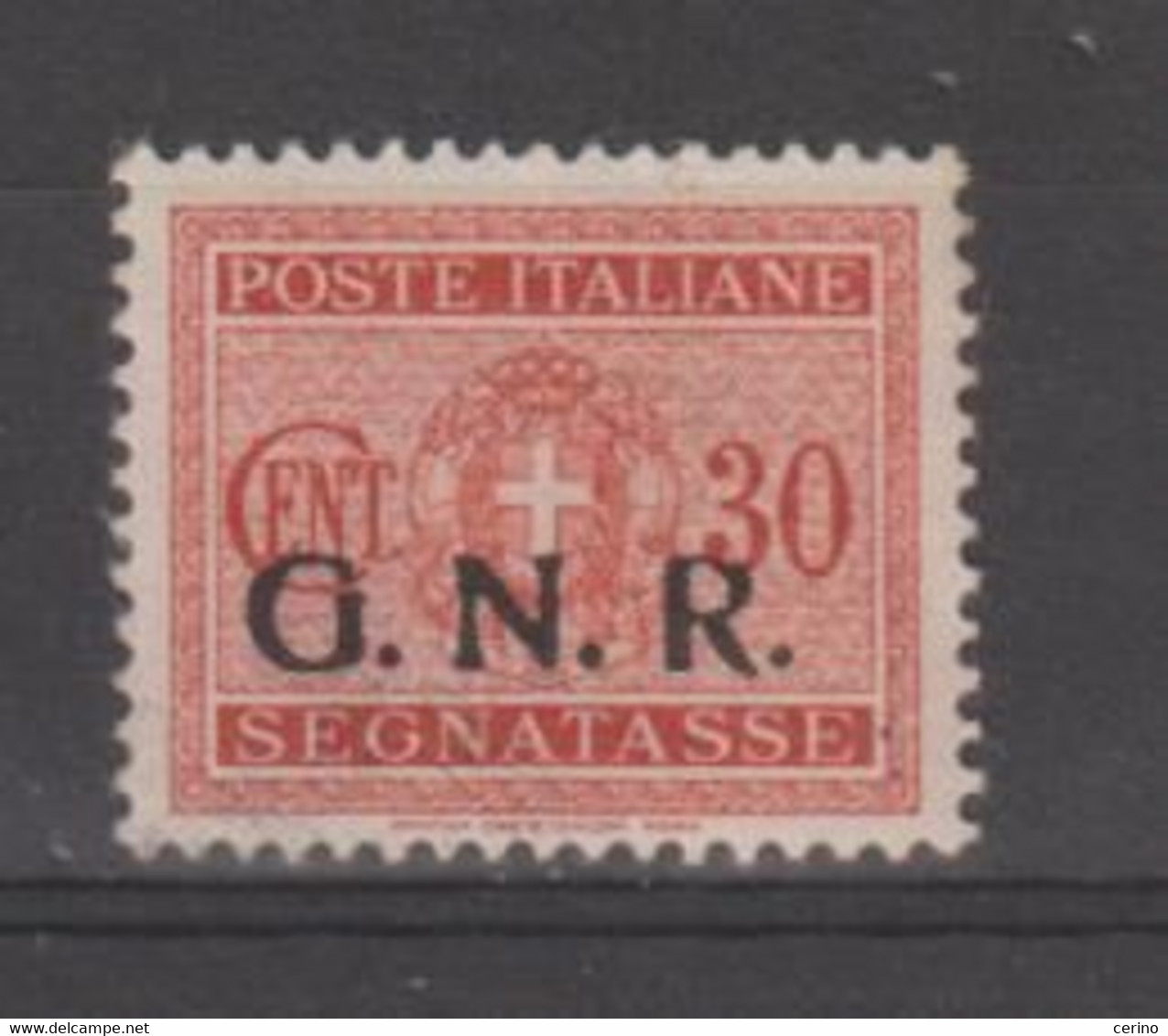 R.S.I.:  1944  TASSE  G.N.R. -  30 C. ARANCIO  N. -  SASS. 51 - Taxe