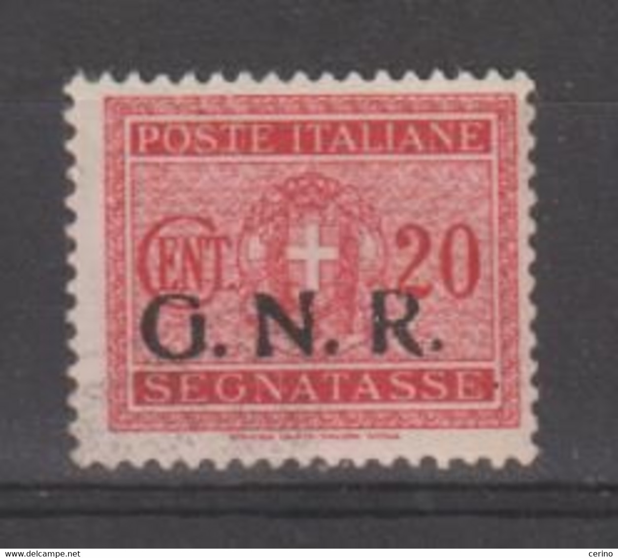 R.S.I.:  1944  TASSE  G.N.R. -  20 C. CARMINIO  N. -  SASS. 49 - Portomarken