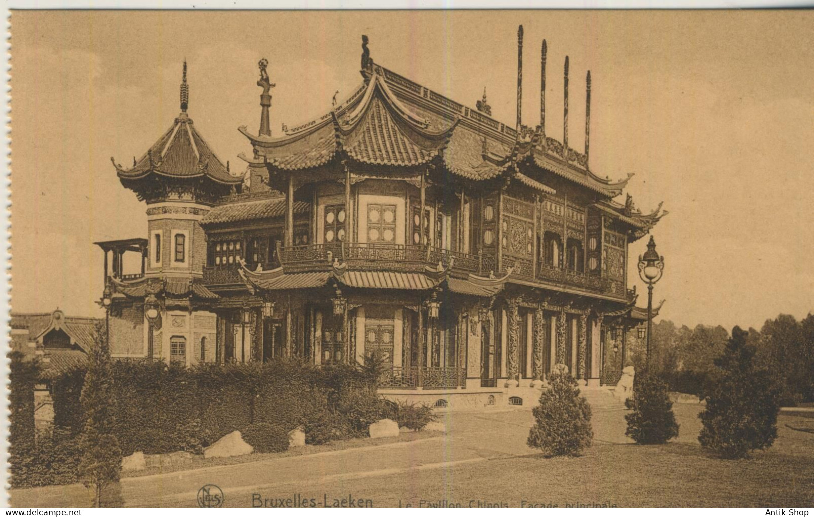 Bruxelles-Laeken - Le Pavillon Chinois. Facade Principale - Von 1921 (59403) - Internationale Instellingen