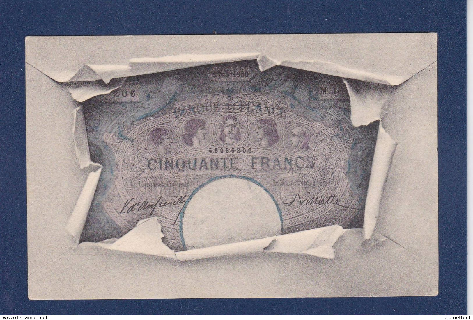 CPA Billet De Banque Banknote Non Circulé - Münzen (Abb.)