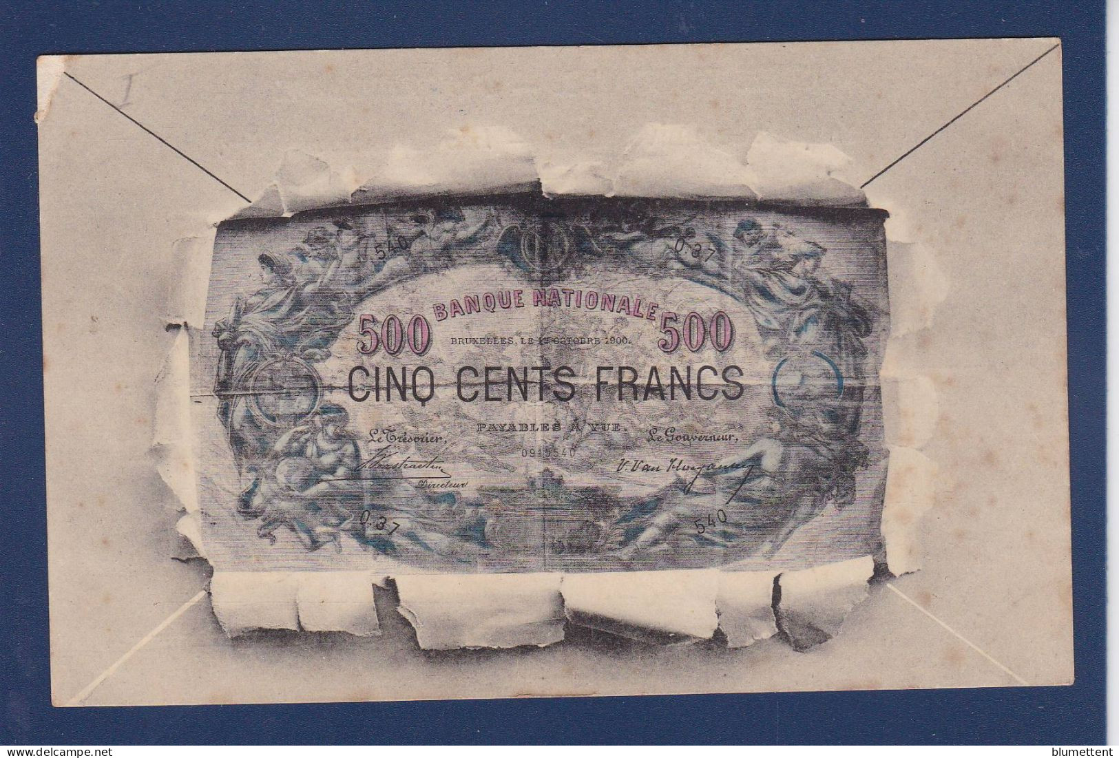 CPA Billet De Banque Banknote écrite - Münzen (Abb.)