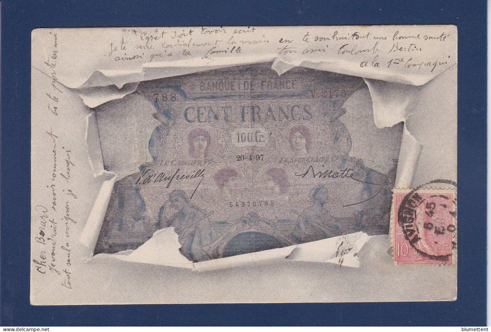 CPA Billet De Banque Banknote Circulé - Münzen (Abb.)