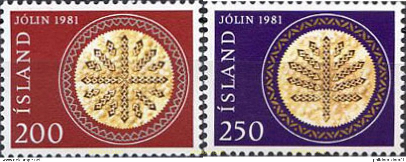 101324 MNH ISLANDIA 1981 NAVIDAD. GALLETAS ISLANDESAS DE NAVIDAD - Collections, Lots & Series