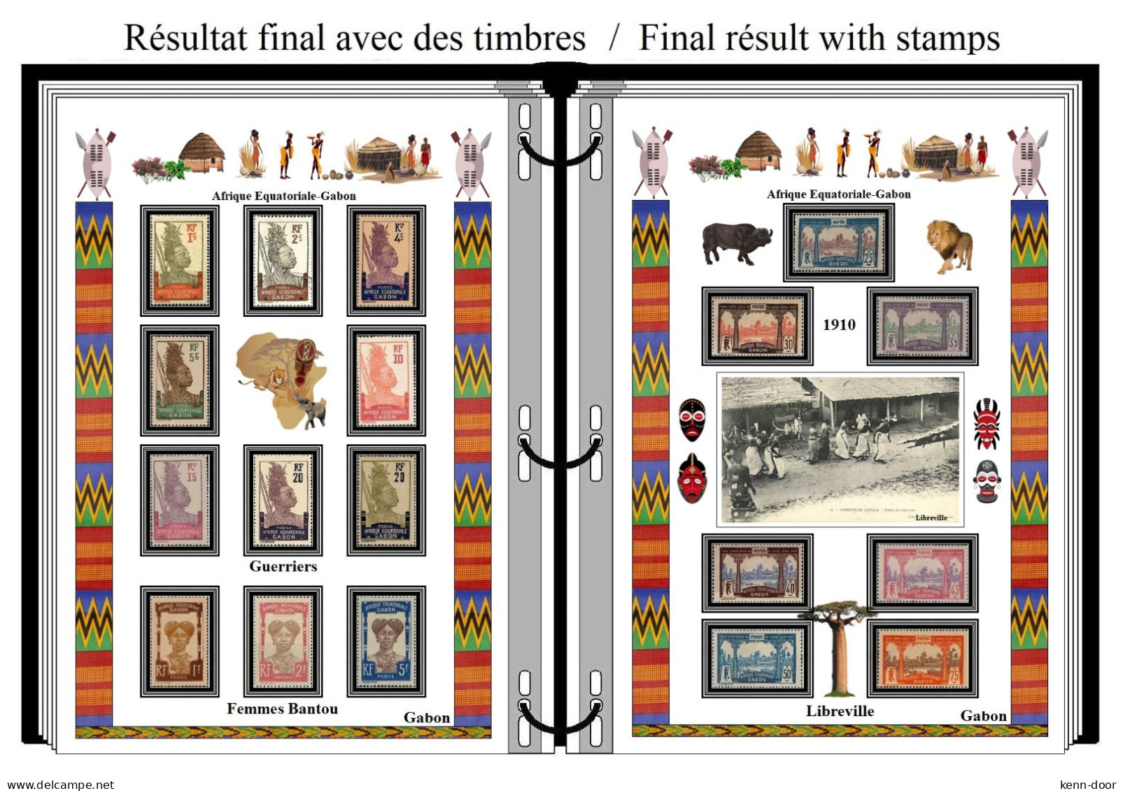 Albums De Timbres à Imprimer   GABON - Other & Unclassified