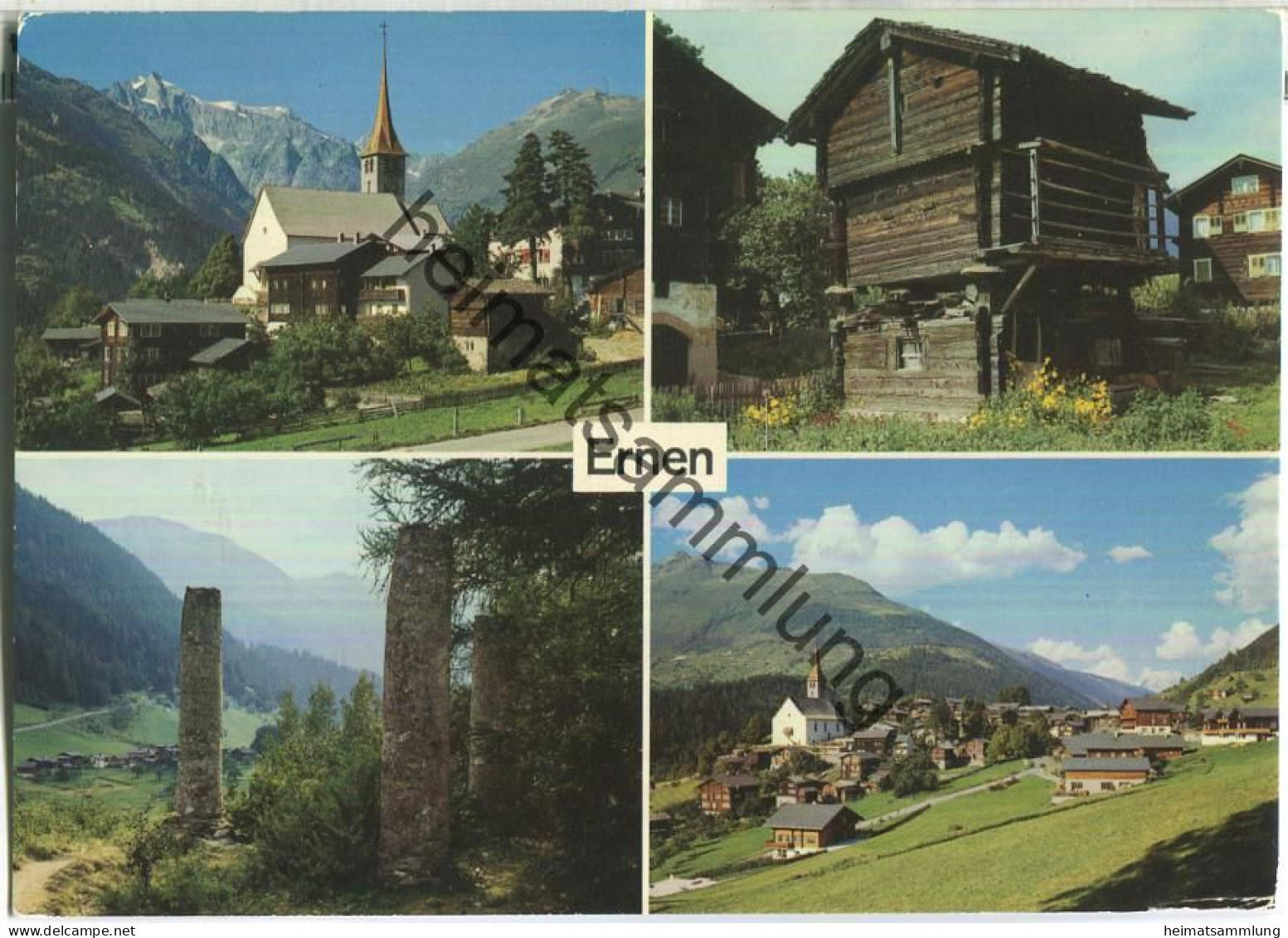 Ernen - Kirche - Stadel - Galgen - Dorf - Verlag Klopfenstein Adelboden - Ernen