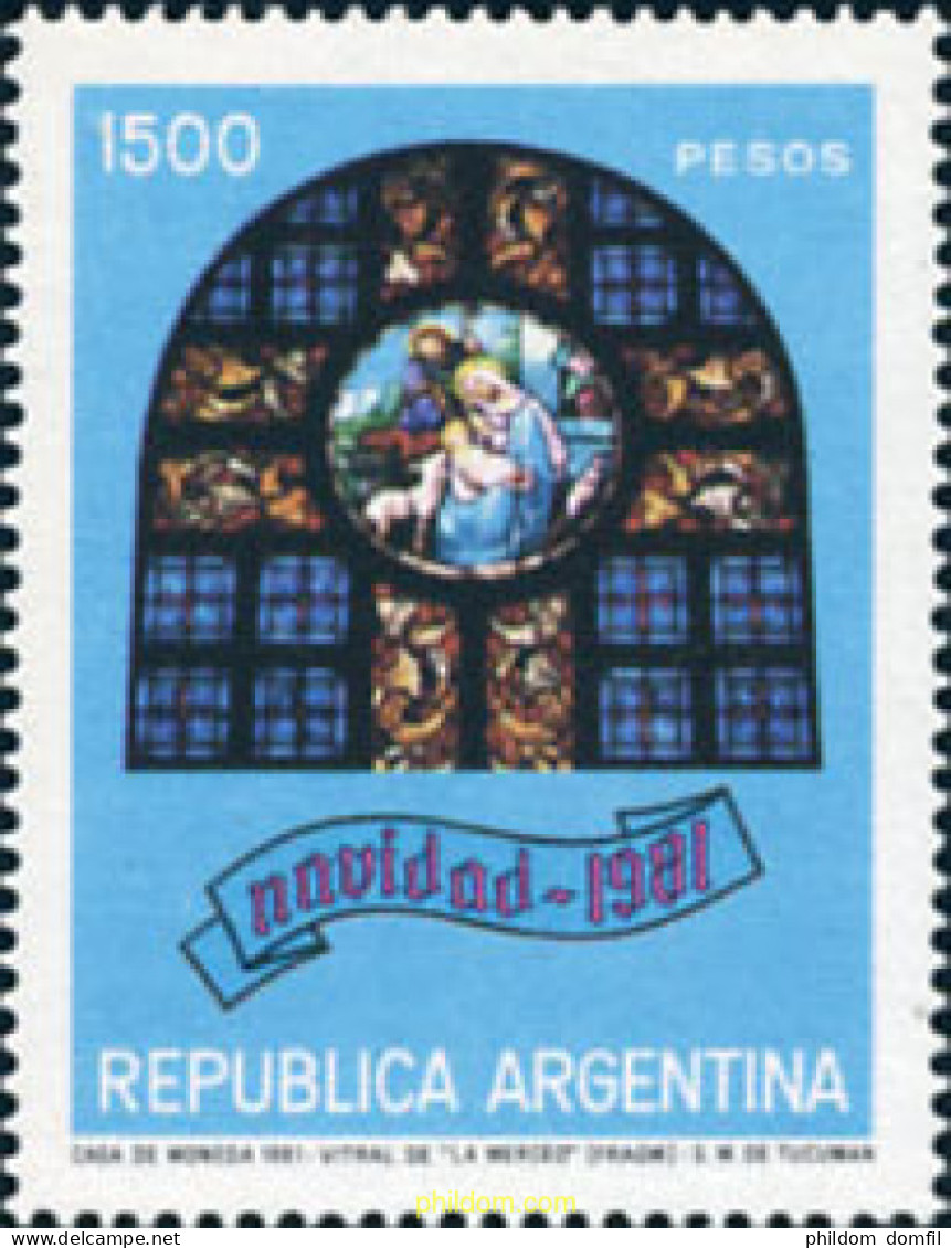 169701 MNH ARGENTINA 1981 NAVIDAD - Usati
