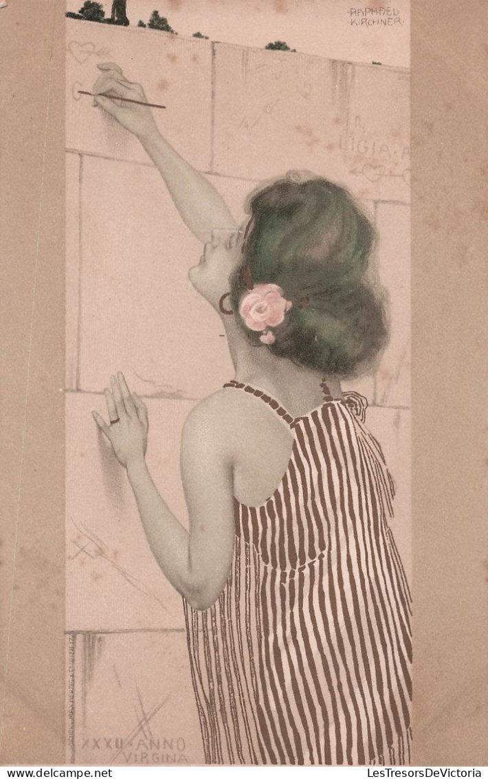 Illustrateur Raphael KIRCHNER - Virgina - Graphiti  - Carte Postale Ancienne - - Kirchner, Raphael