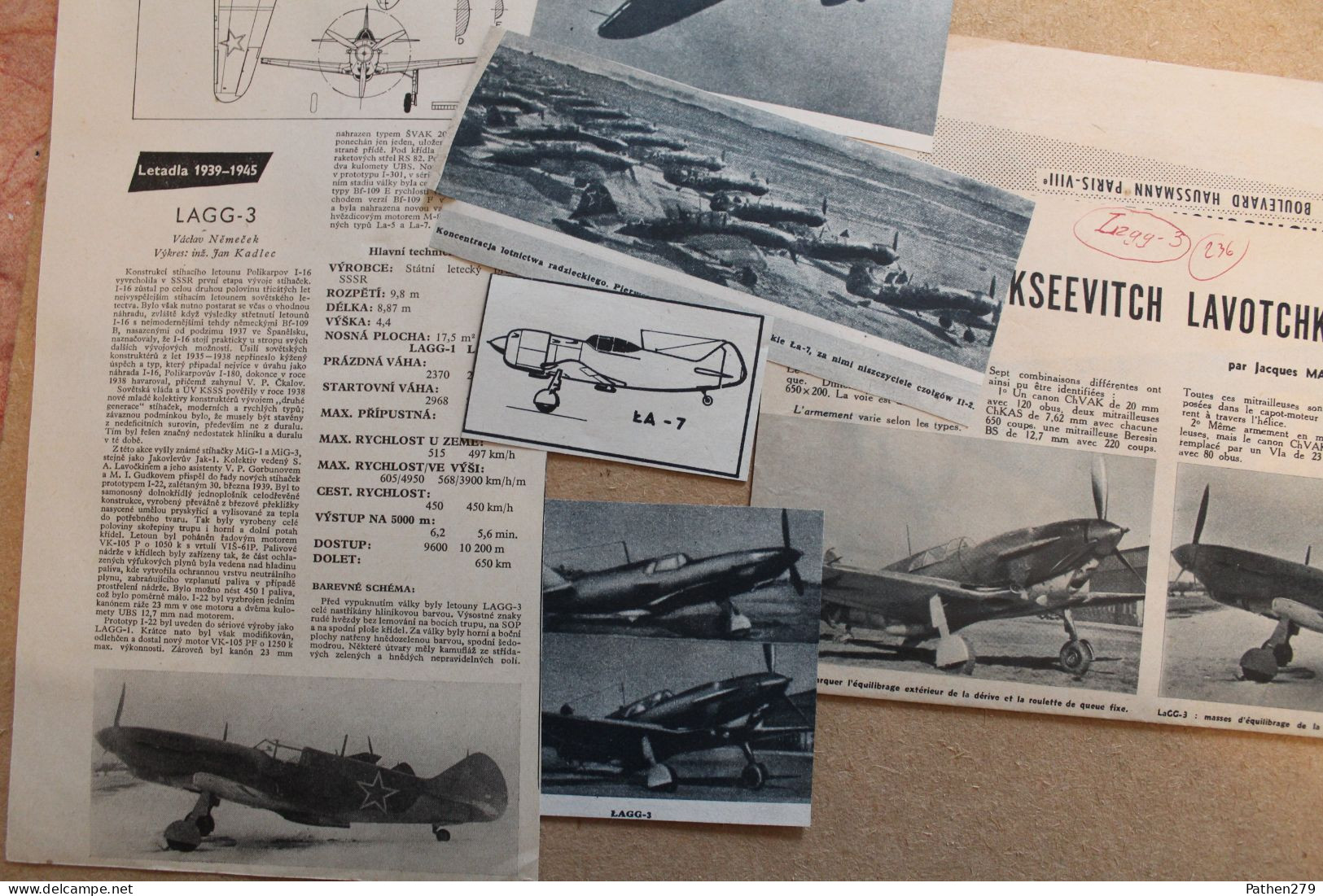 Lot De 279g D'anciennes Coupures De Presse Et Photos De Divers Aéronefs Soviétiques Et Informations Diverses - Aviazione
