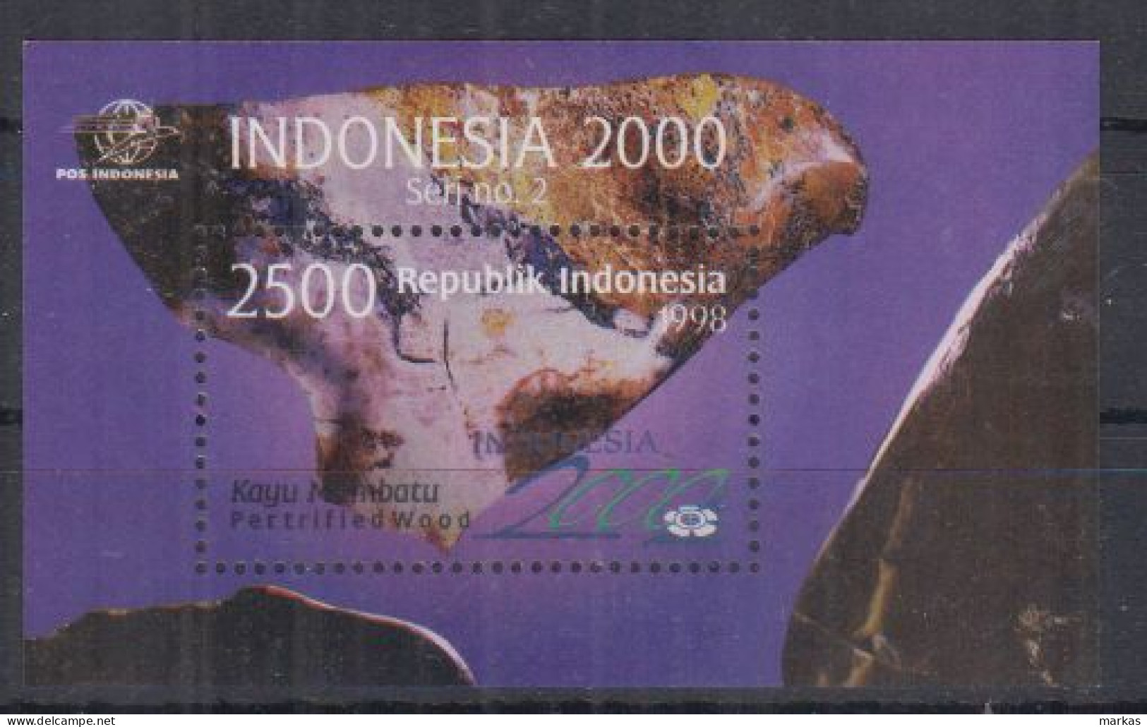 Y12. Indonesia MNH 1998 Flora - Minerals - Minéraux