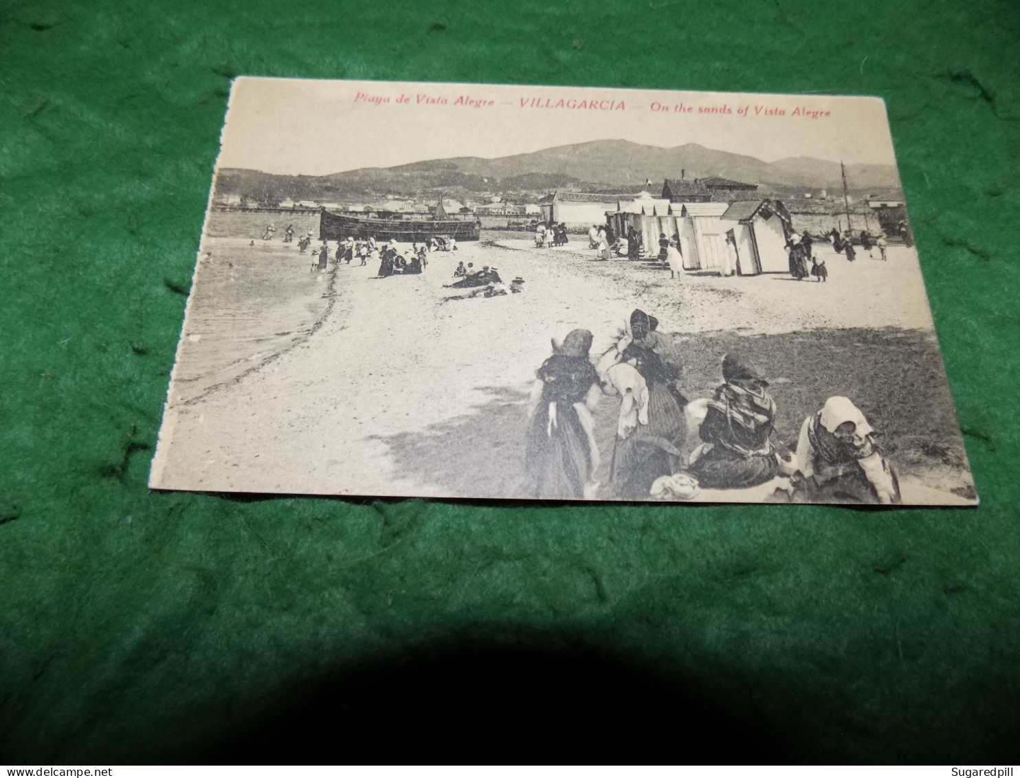 VINTAGE SPAIN: VILLAGARCIA Playa De Vista Alegre - Sonstige & Ohne Zuordnung