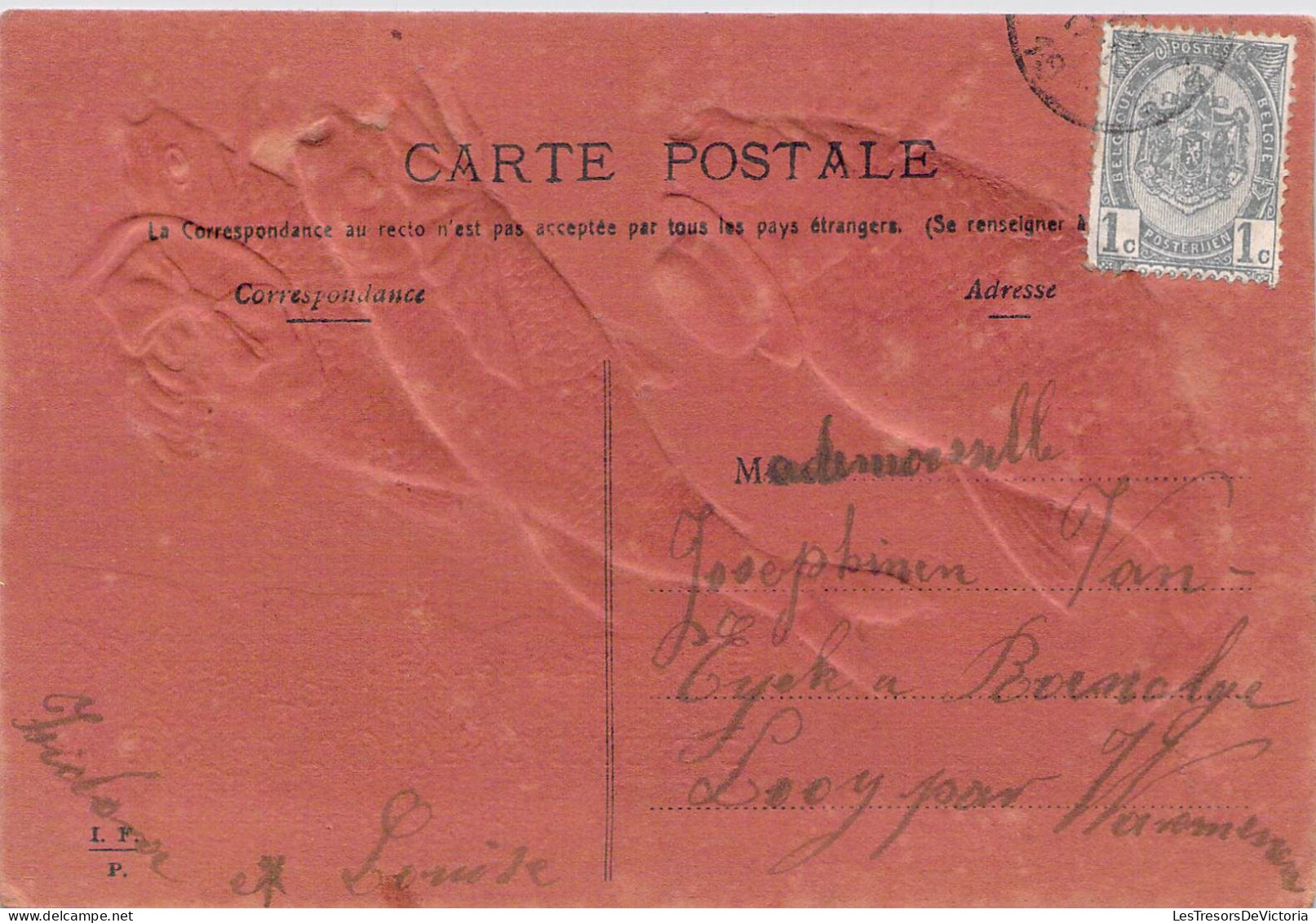 Fantaisie - Poissons Habillés - Colorisé - Citation - Collage - Relief  - Carte Postale Ancienne - Animaux Habillés