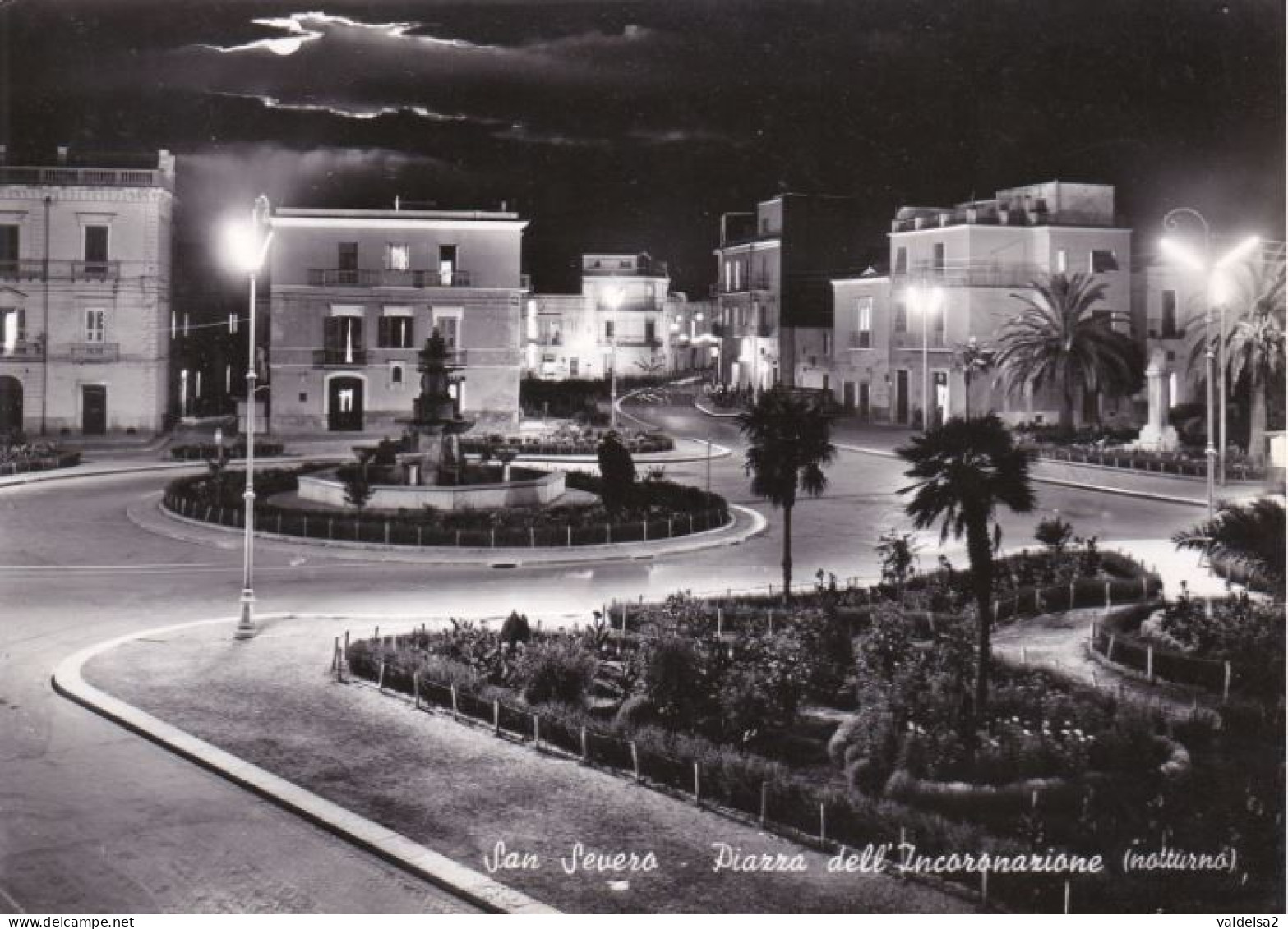 SAN SEVERO - FOGGIA - PIAZZA DELL'INCORONAZIONE IN NOTTURNO - San Severo