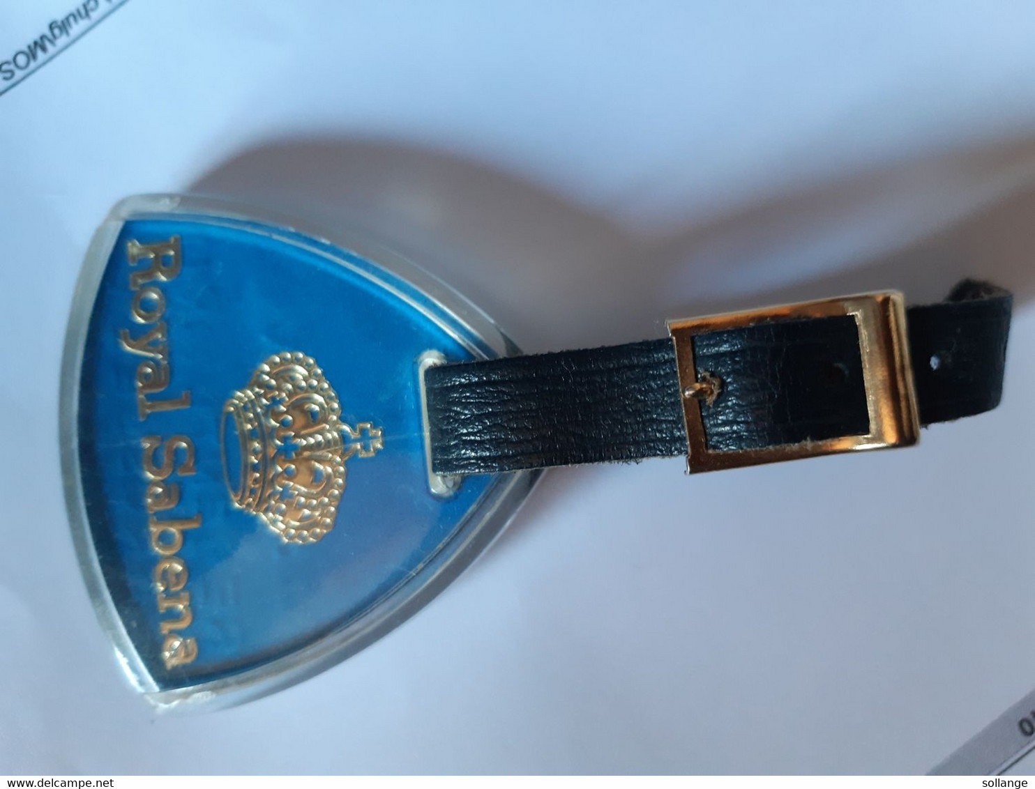 Badge Accès à La Royal Sabena Chauffeur Du Roi 1948-1980 - Tarjetas De Identificación De La Tripulación