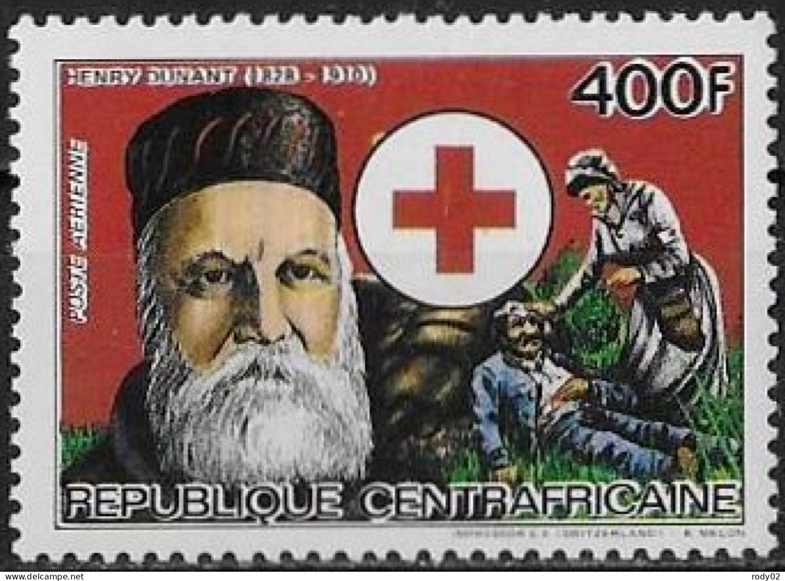 CENTRAFRIQUE - CROIX-ROUGE - HENRY DUNANT - PA 308G - NEUF** MNH - Henry Dunant