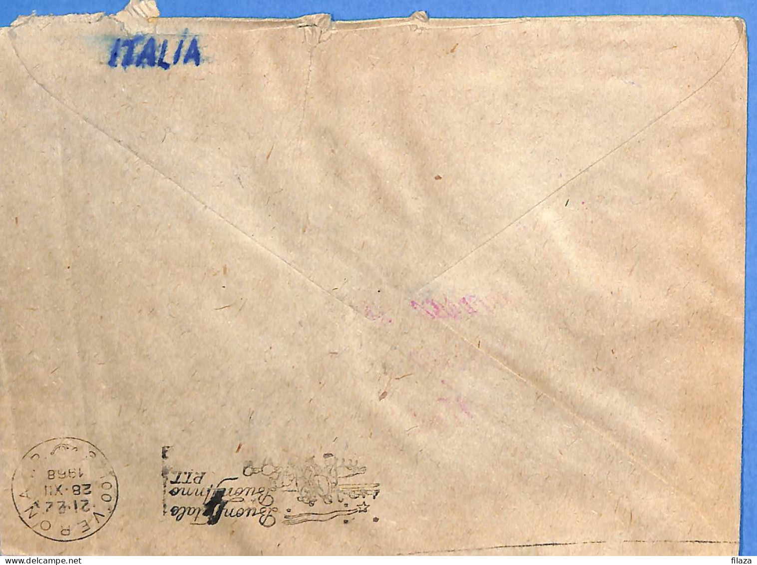 Lettre : Romania To Italy Singer DINO L00087 - Cartas & Documentos