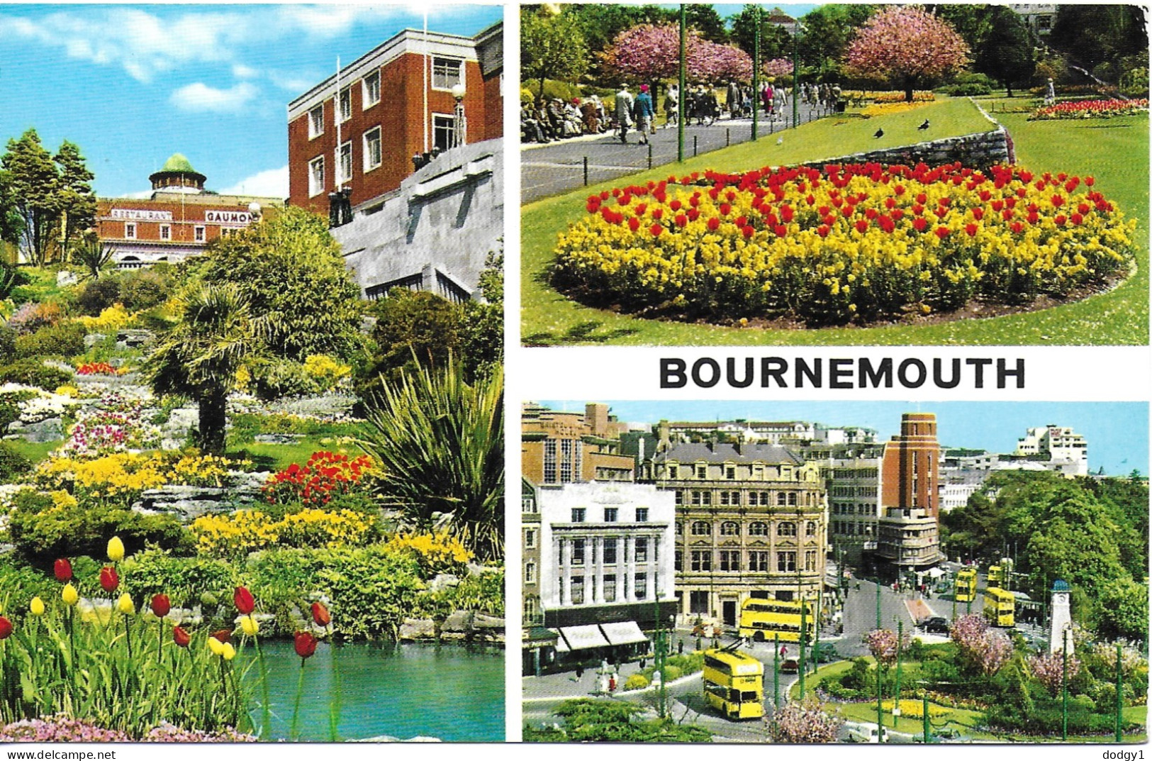 SCENES FROM BOURNEMOUTH, HAMPSHIRE, ENGLAND. Circa 1967 USED POSTCARD   Wd4 - Bournemouth (until 1972)