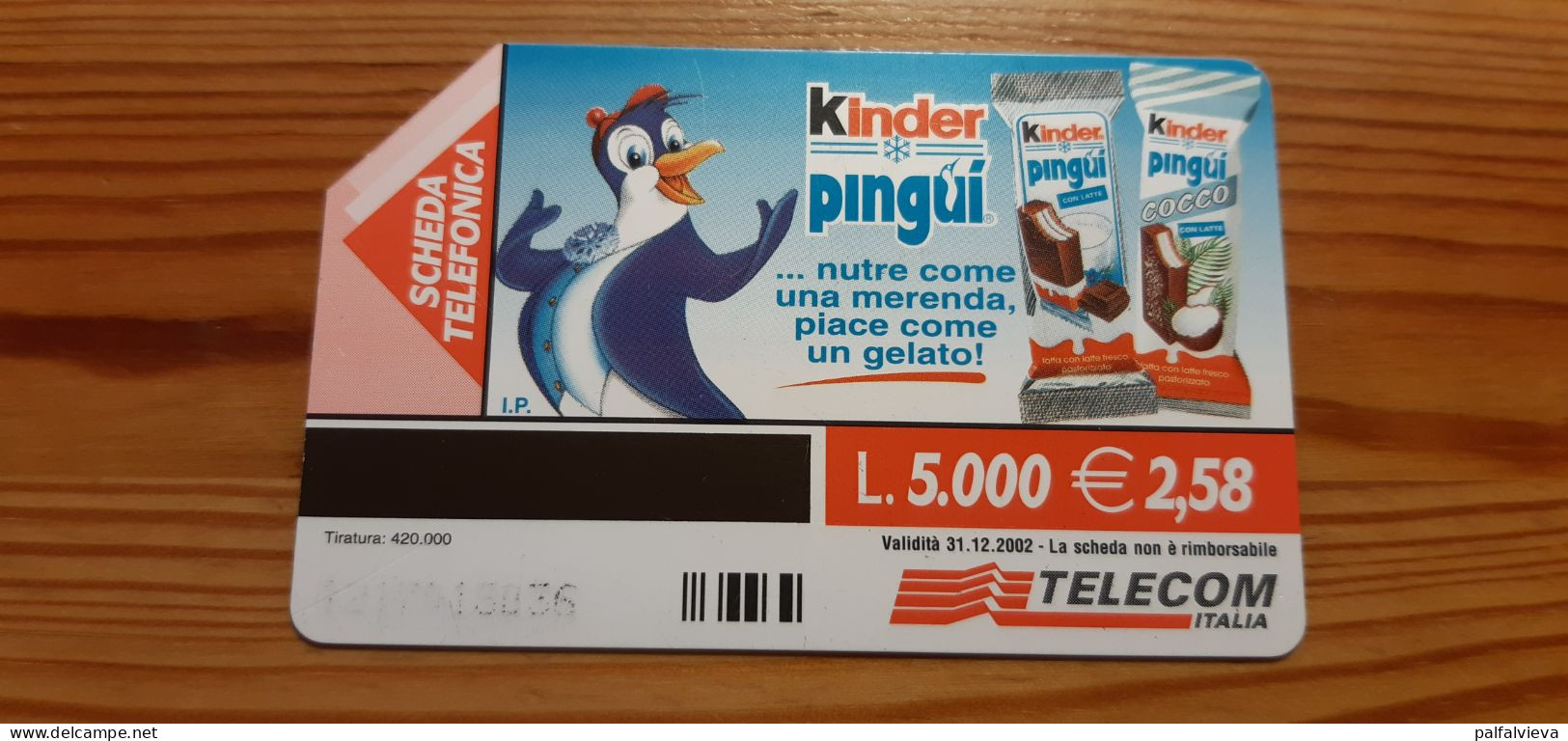 Phonecard Italy - Chocolate, Kinder Pingui - Public Ordinary