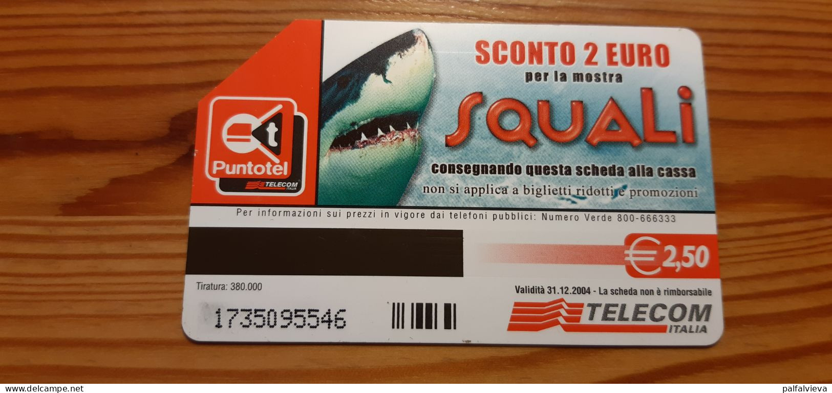 Phonecard Italy - Squali, Shark - Public Ordinary