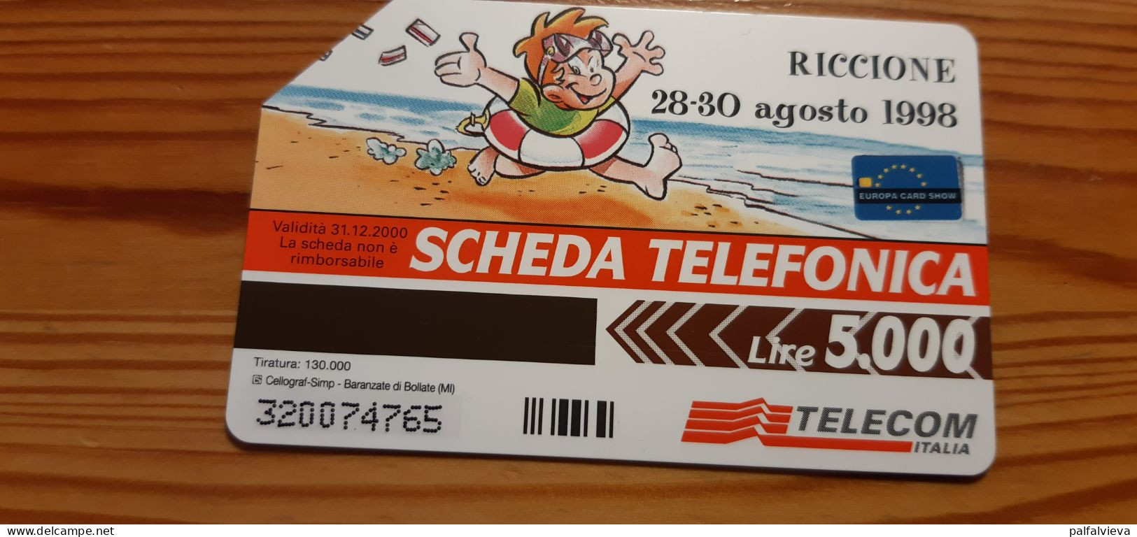 Phonecard Italy - Europa Card Show '98., Riccione - Öff. Diverse TK