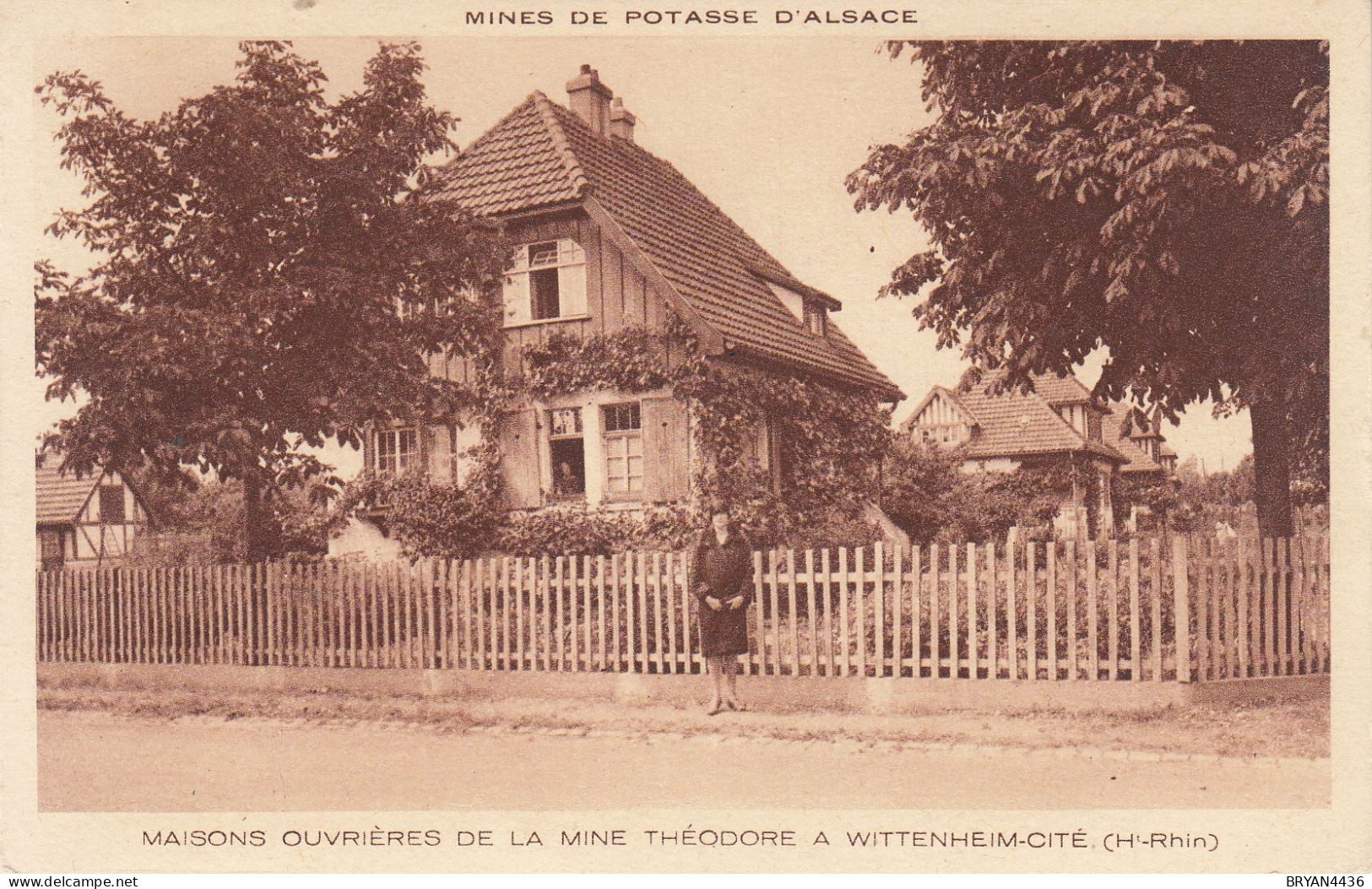 68 - WITTENHEIN - MAISONS OUVRIERES DE LA MINE THEODORE - VOIR 2 SCANS - Wittenheim