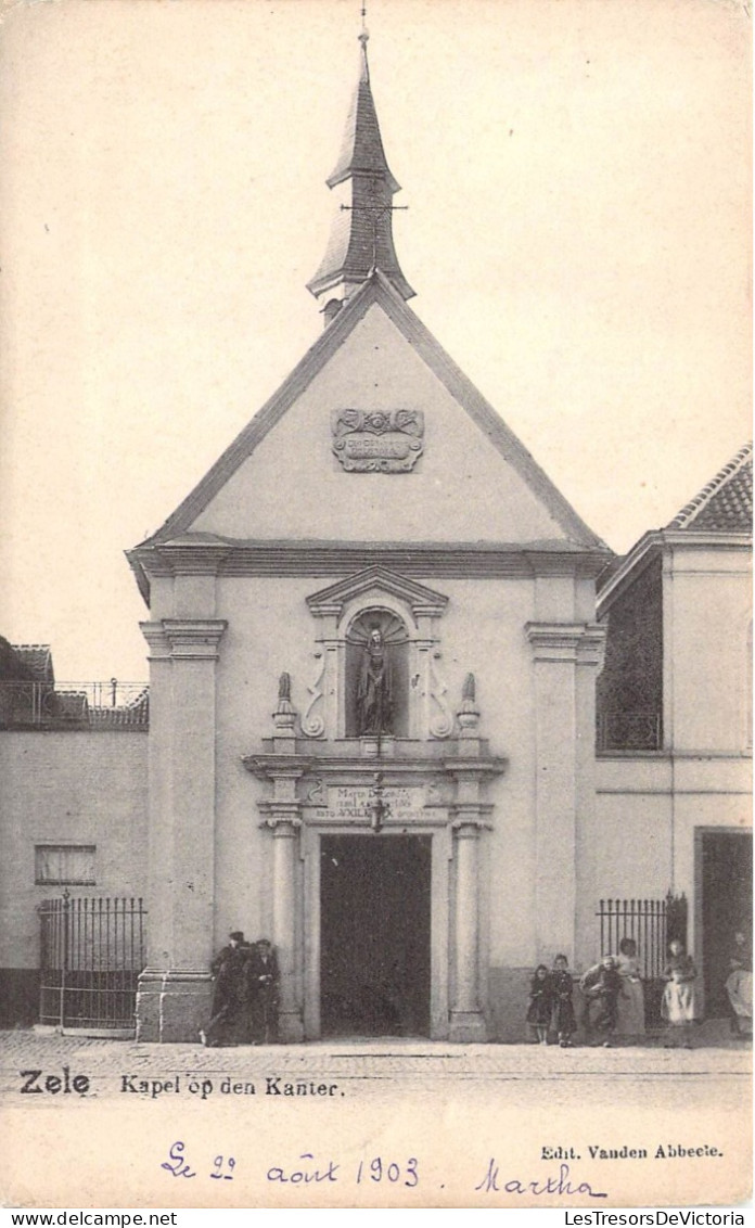 Belgique - Zele - Kapel Op Den Kanter - Edit. Vanden Abbeele - Clocher - Enfant - Carte Postale Ancienne - Temse