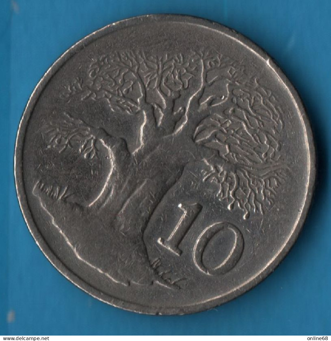 ZIMBABWE 10 CENTS 1980 KM# 3 Baobab - Simbabwe