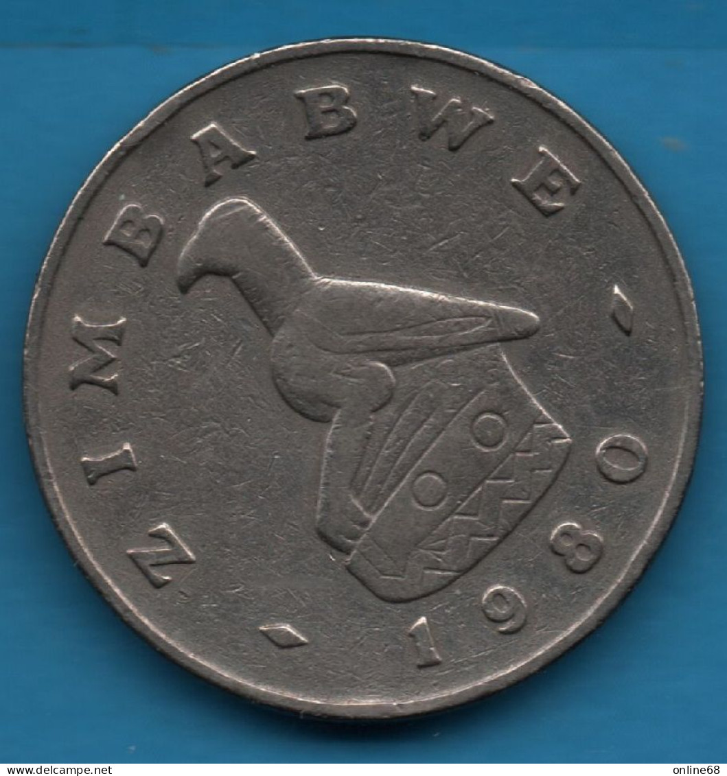 ZIMBABWE 20 CENTS 1980 KM# 4 Birchenough Bridge - Zimbabwe