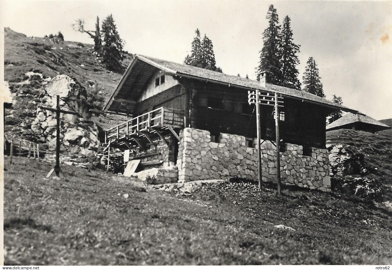 GISWIL ► Ferienheim Ribihütte Der Schulkinder Von Giswil, Ca.1930 - Giswil