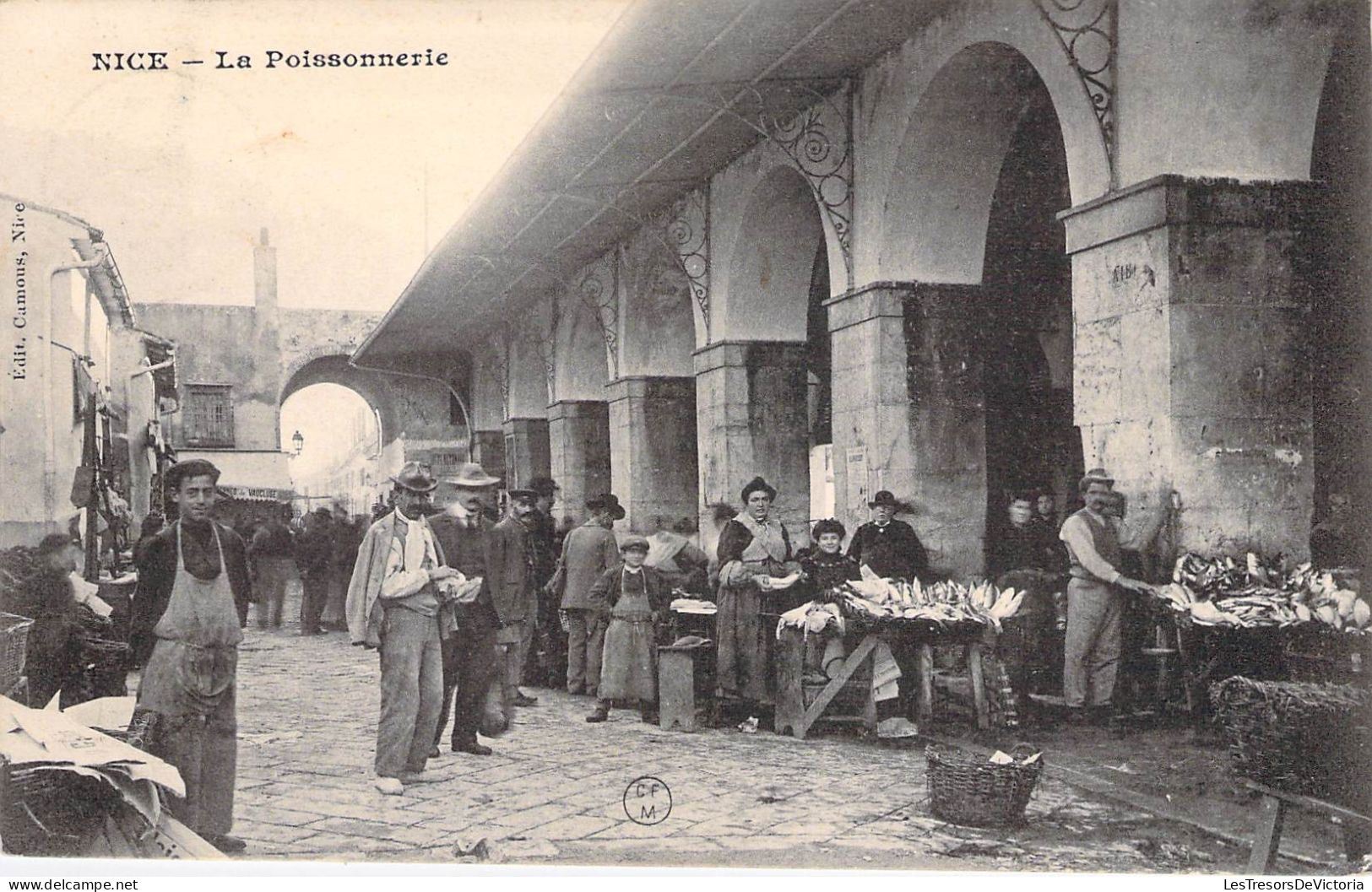 France - Nice - La Poissonnerie - Edit. Camous - Animé - Carte Postale Ancienne - Märkte