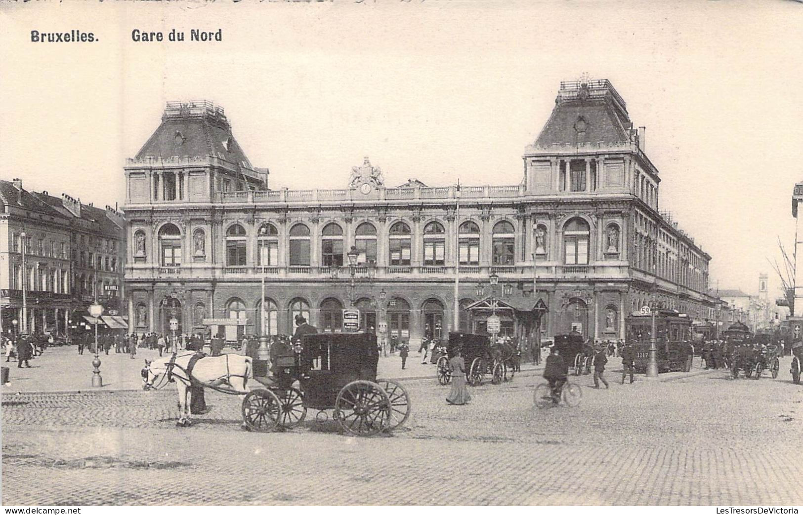 BRUXELLES - Gare Du Nord - Carte Postale Ancienne - Monumenti, Edifici