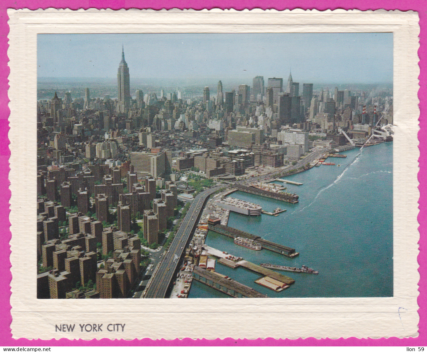 289149 / United States - New York City - Aerial View Panorama Building Street Port Ship  PC USA Etats-Unis - Mehransichten, Panoramakarten