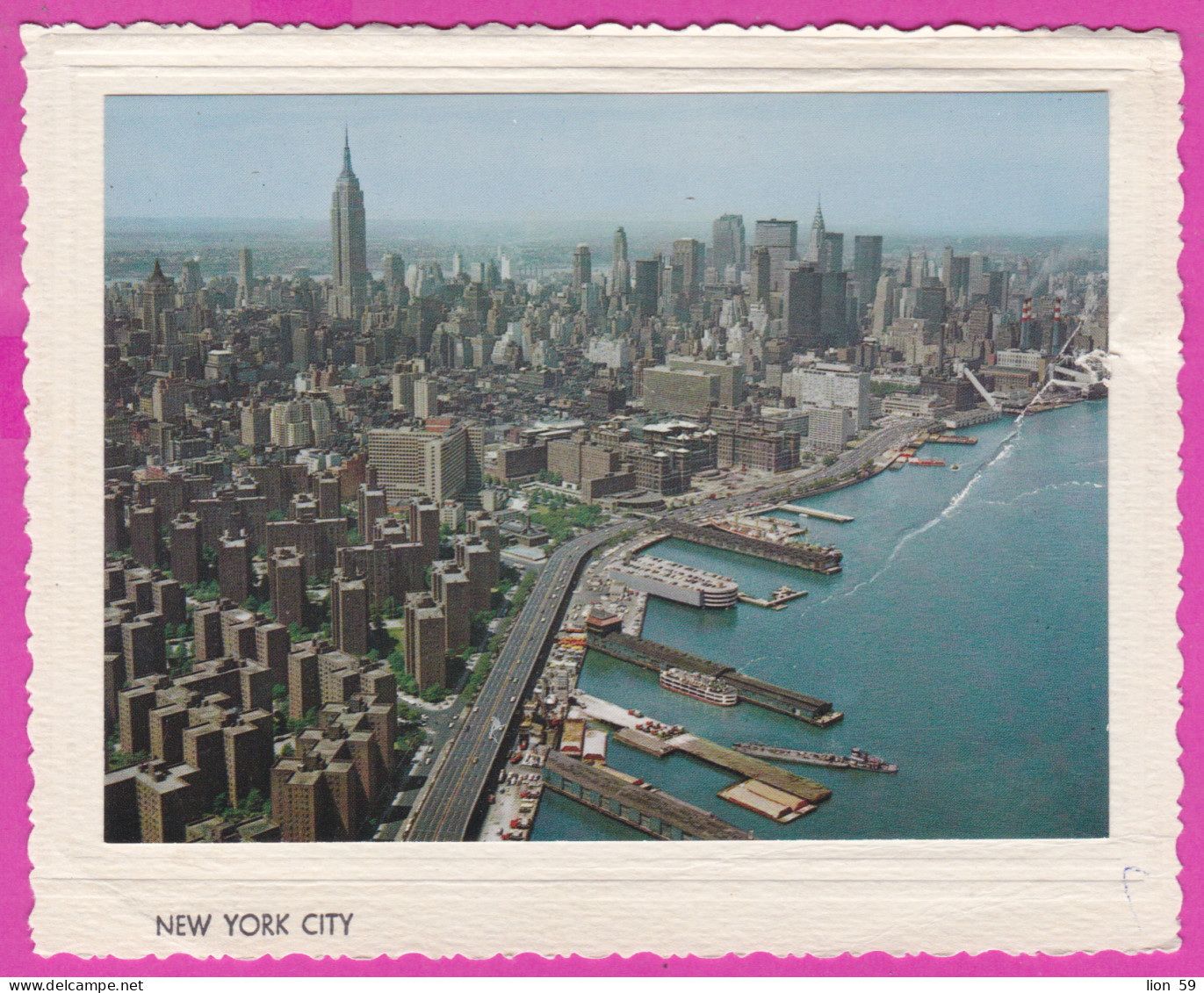 289149 / United States - New York City - Aerial View Panorama Building Street Port Ship  PC USA Etats-Unis - Panoramic Views