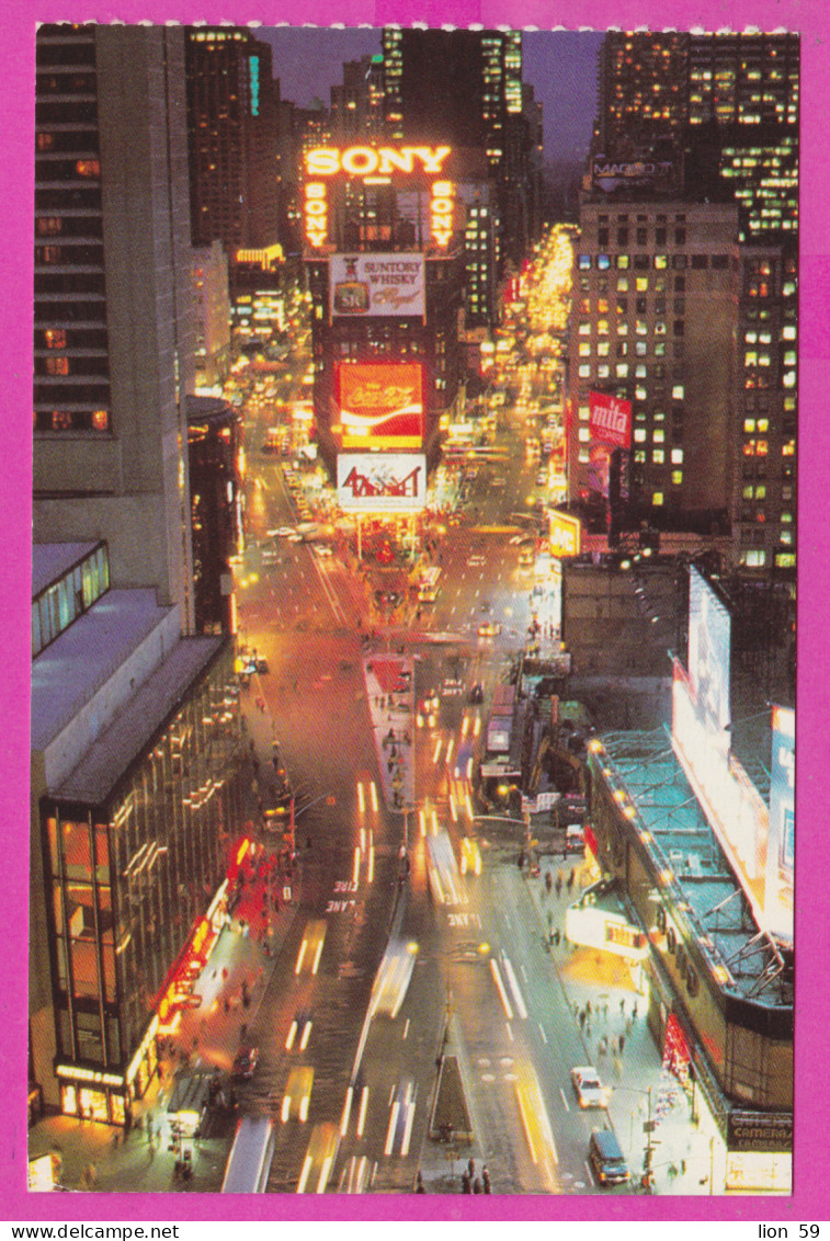 289157 / United States - New York City - Nacht Night Times Square Great White Way Movie House Theatre Dozen Stores PC - Time Square