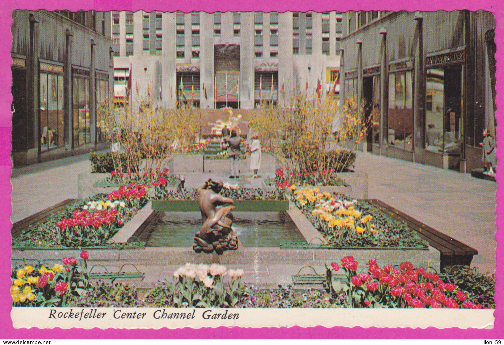 289159 / United States - New York City - Rockefeller Center Channel Garden R.C.A. Building In Background Viewed From Fit - Verzamelingen