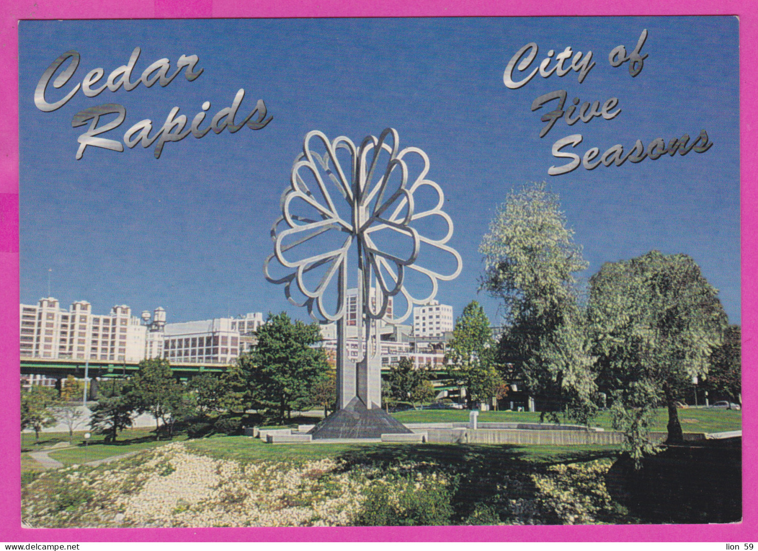 289167 / United States - Cedar Rapids , Iowa - "City Of Five Seasons" Tree , Bible Verse From Ecclesiastes 3:1 PC USA - Cedar Rapids