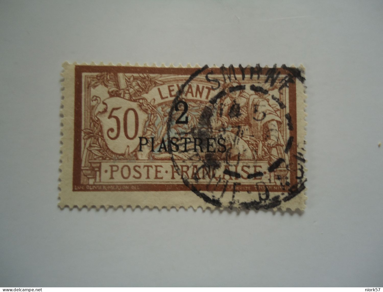 FRANCE  LEVANT IN TURKEY  POSTMARK  SMYRNE - Other & Unclassified