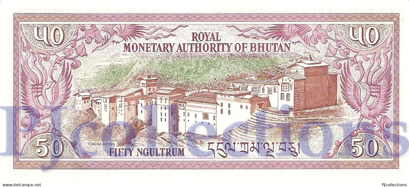 BHUTAN 50 NGULTRUM 1992 PICK 17b UNC - Bhután