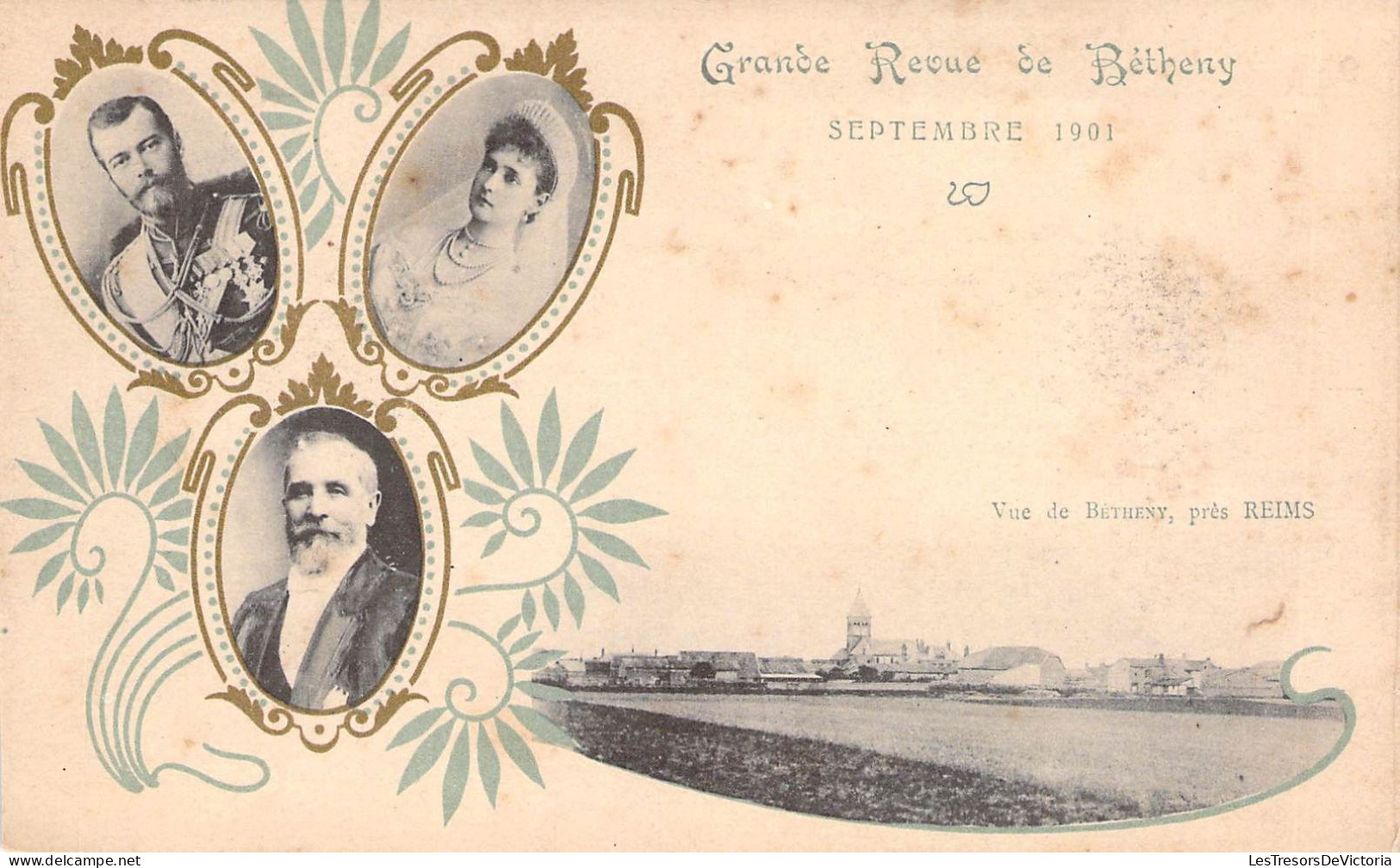 France - Grande Revue De Bétheny - Septembre 1901 - Vue De Bétheny Près Reins - Portrait - Carte Postale Ancienne - Bétheny