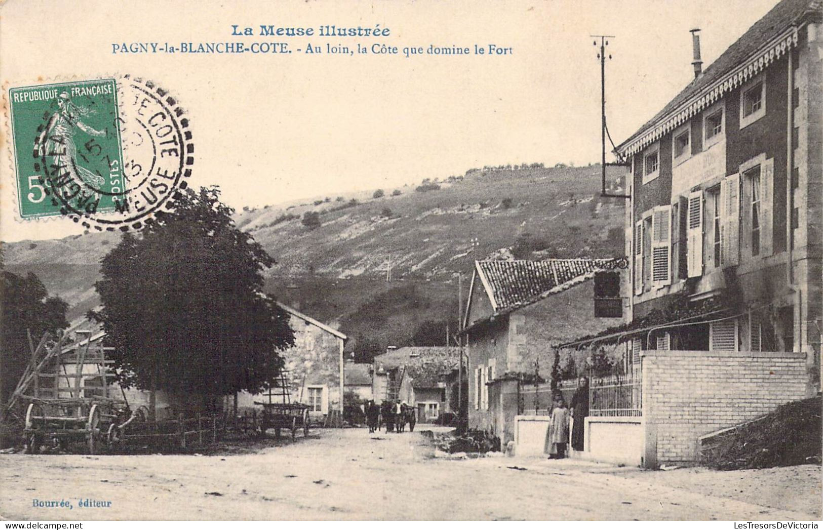 FRANCE - 55 - Pagny-la-Blanche-Côte - Au Loin, La Côte Que Domine Le Fort - Carte Postale Ancienne - Autres & Non Classés