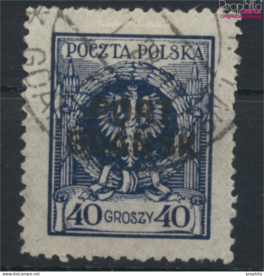 Polnische Post Danzig 10b Gestempelt 1925 Aufdruckausgabe (9975626 - Bezetting