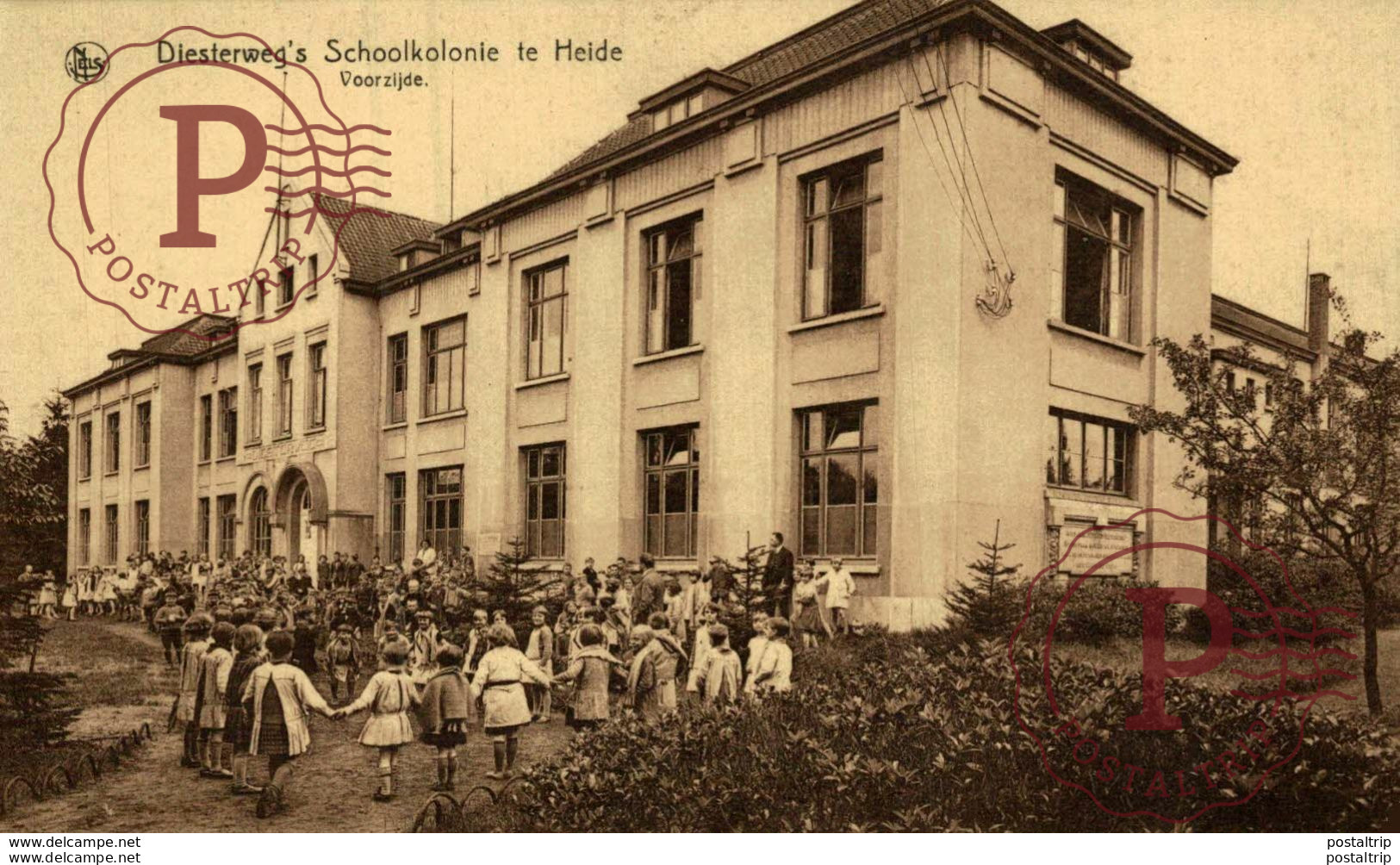 DIESTERWEG'S SCHOOLKOLONIE TE HEIDE VOORZIJDE.  ANTWERPEN ANVERS // BELGIE - Kalmthout