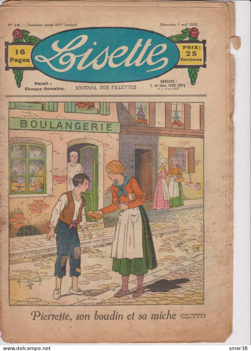 Lisette - Journal Des Fillettes  - 1933  - N° 19 - 07/05/1933 - Lisette